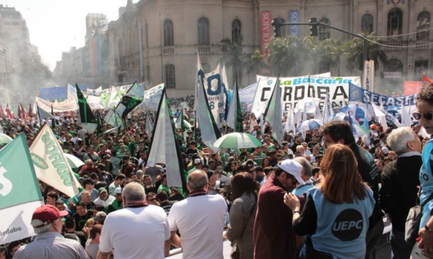 Gremios cordobeses se suman a la marcha nacional contra el Presupuesto