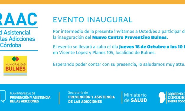 Se inauguran dos nuevos centros RAAC en el departamento Río Cuarto