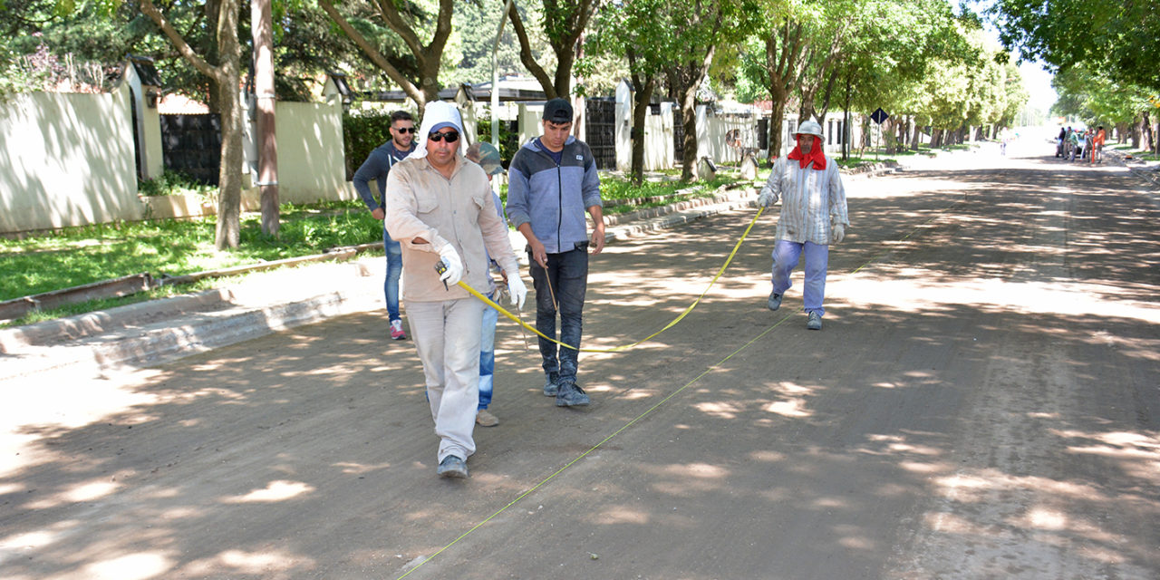 Comenzó la obra de pavimentación en Guardias Nacionales