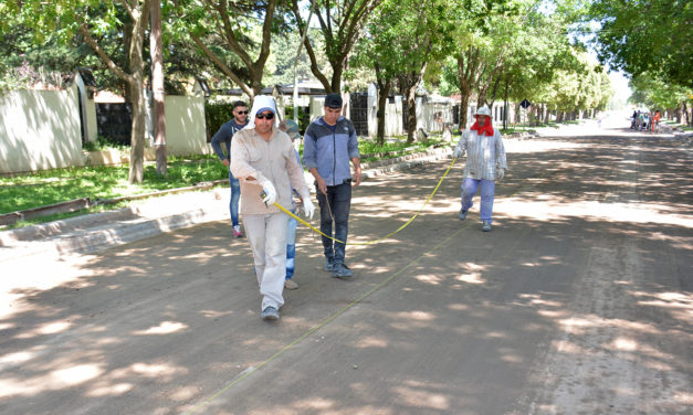 Comenzó la obra de pavimentación en Guardias Nacionales