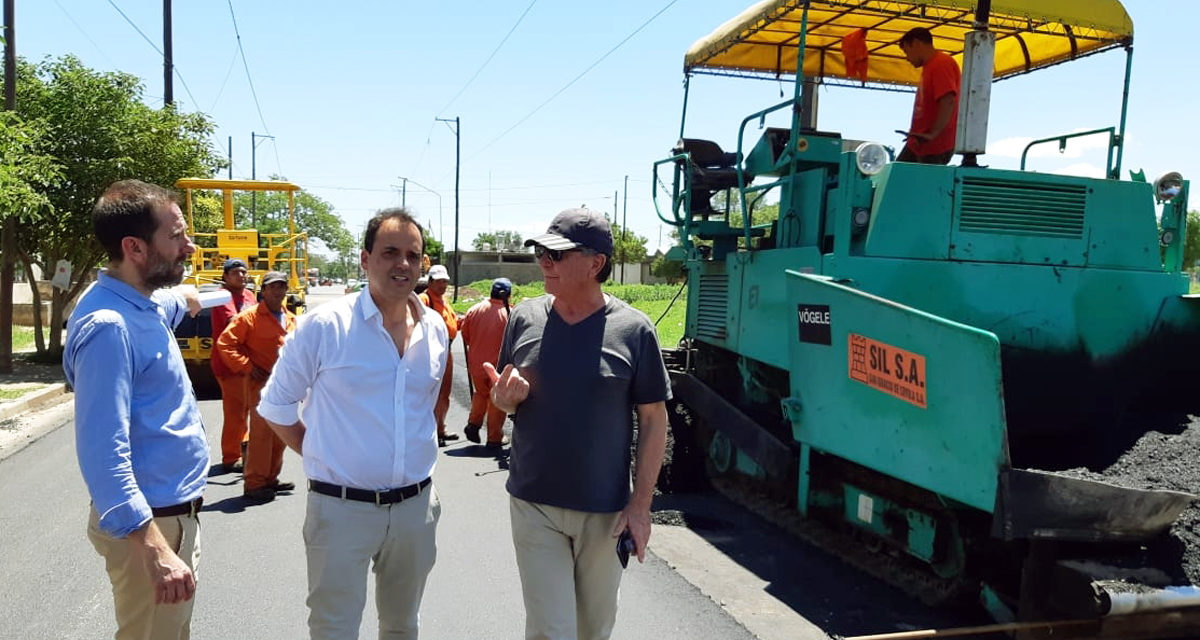 Repavimentación en calles en barrio Alberdi