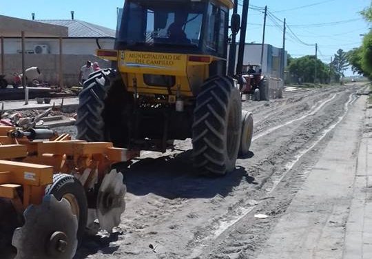 Del Campillo: avanza el pavimento articulado