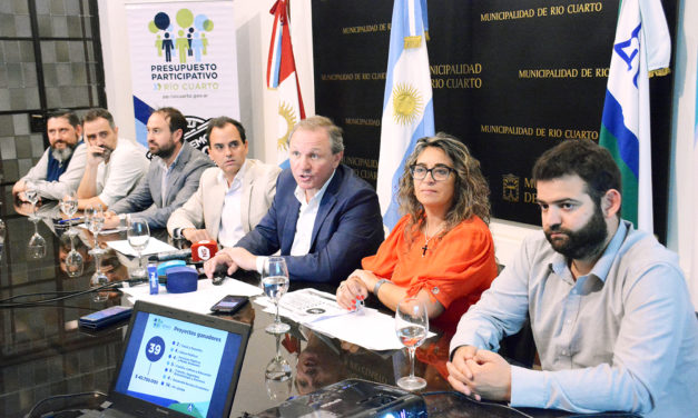 ​Más de 45 millones de pesos destinados al Presupuesto Participativo 2019