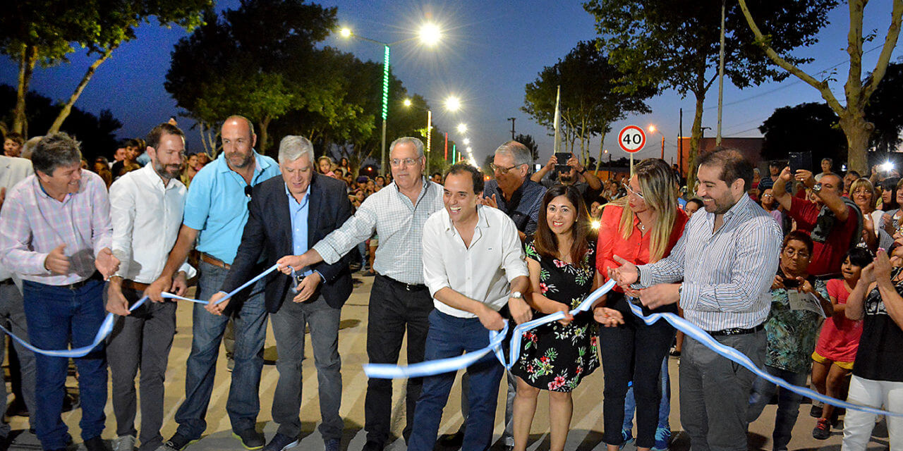 Río Cuarto: Inauguración de la obra en Avenida Colombres