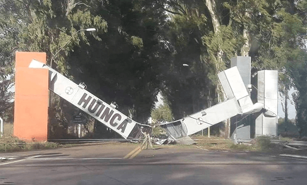 La Provincia asiste a Huinca Renancó, afectada por un temporal