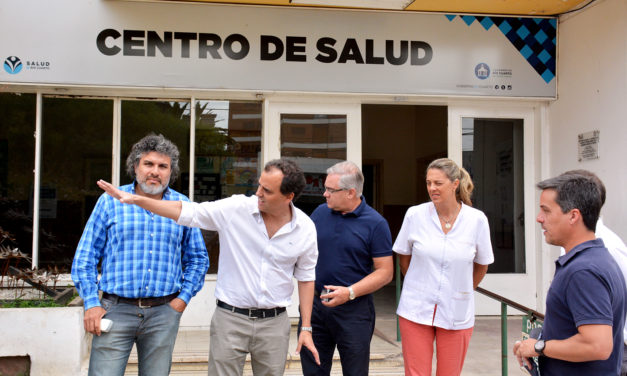 Llamosas recorrió las obras en Centro de Salud