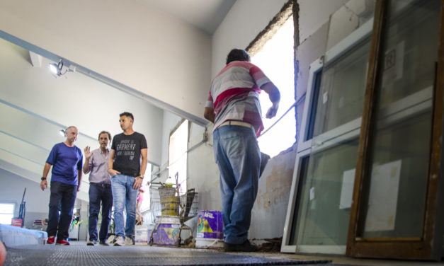 Llamosas recorrió nuevas obras en el Centro 11