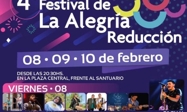 Reducción se prepara para el 4° Festival de la Alegría