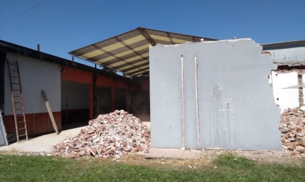 Buchardo: Obra en el Instituto Secundario Hipólito Bouchard