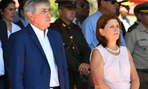 Massei junto a Bullrich en el ascenso de suboficiales de Gendarmería