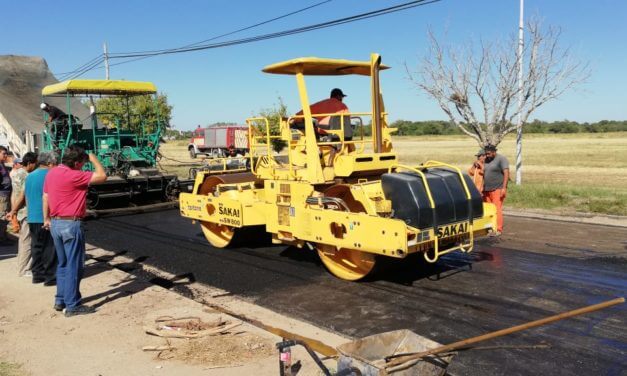 Río Cuarto: Repavimentación de calle Dinkeldein
