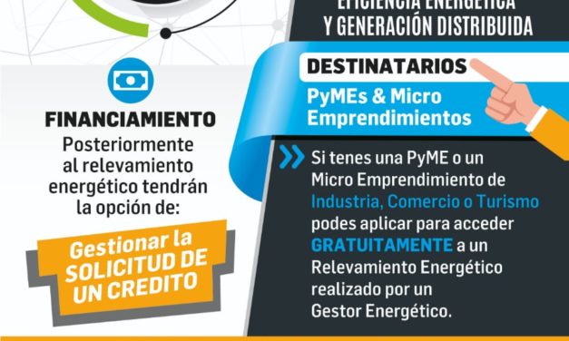 Hoy se presenta el Programa “Eficiencia Energética y Generación Distribuida”