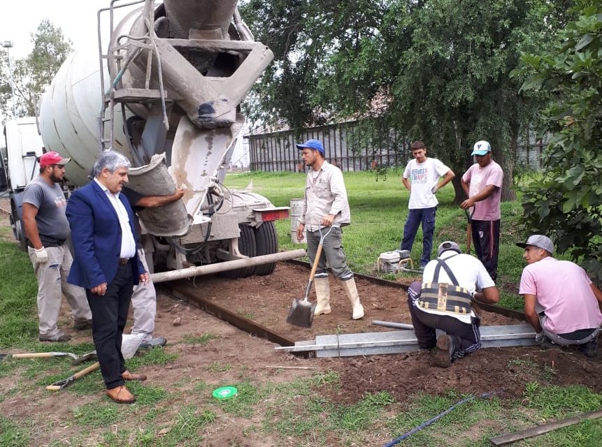 Las Higueras: Avanzan las obras de refuncionalización del predio del ferrocarril