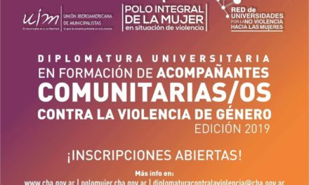 Se dictará una Diplomatura de formación de acompañantes contra la violencia de género