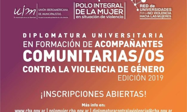 Se dictará una Diplomatura de formación de acompañantes contra la violencia de género