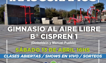 Río Cuarto: nuevo Gimnasio al Aire Libre