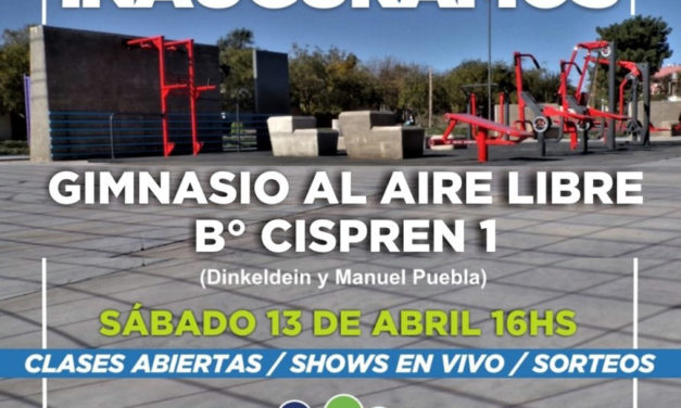 Río Cuarto: nuevo Gimnasio al Aire Libre