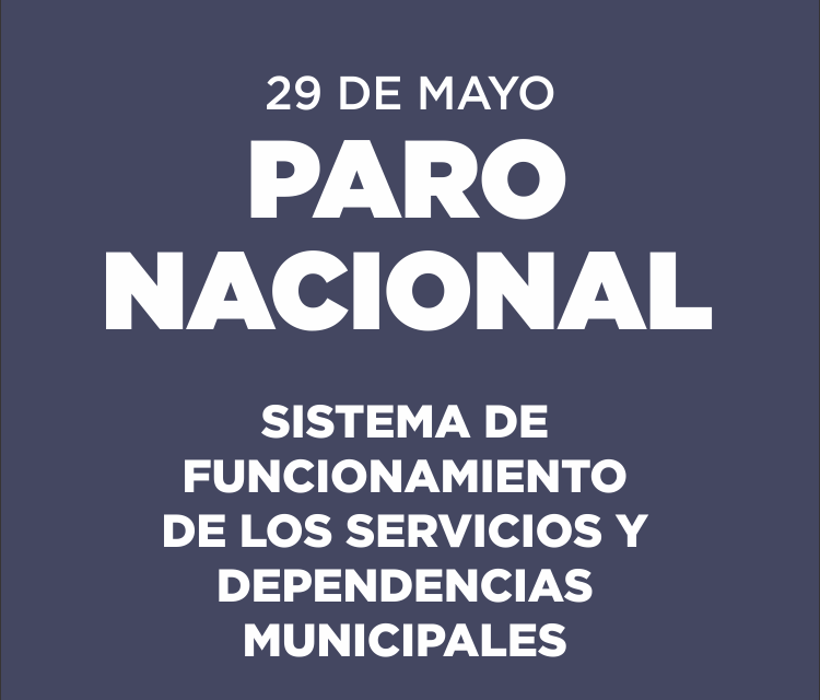 Paro Nacional: sistema de funcionamiento de los servicios y dependencias municipales en Río Cuarto