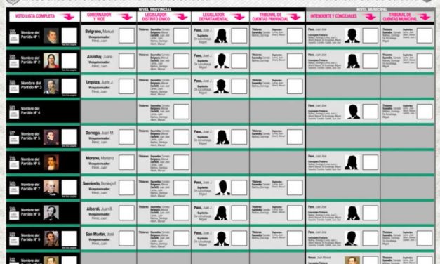 Cómo votar con la Boleta Única de Sufragio el 12 de mayo: probá el simulador
