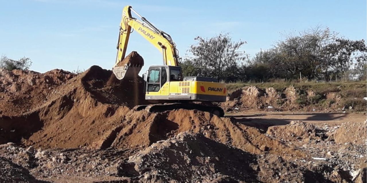 Obra de remediación en el antiguo basural de Santa Rosa de Calamuchita
