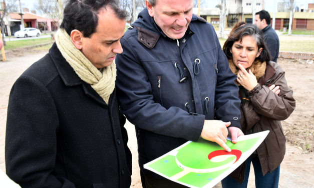 Avanza la obra de refuncionalización de la plaza San Cayetano de barrio Bimaco