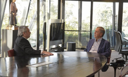 El gobernador Juan Schiaretti recibió a Alberto Fernández