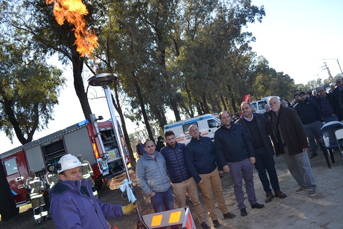 Ucacha: Inauguraron el gas natural en el Parque Industrial