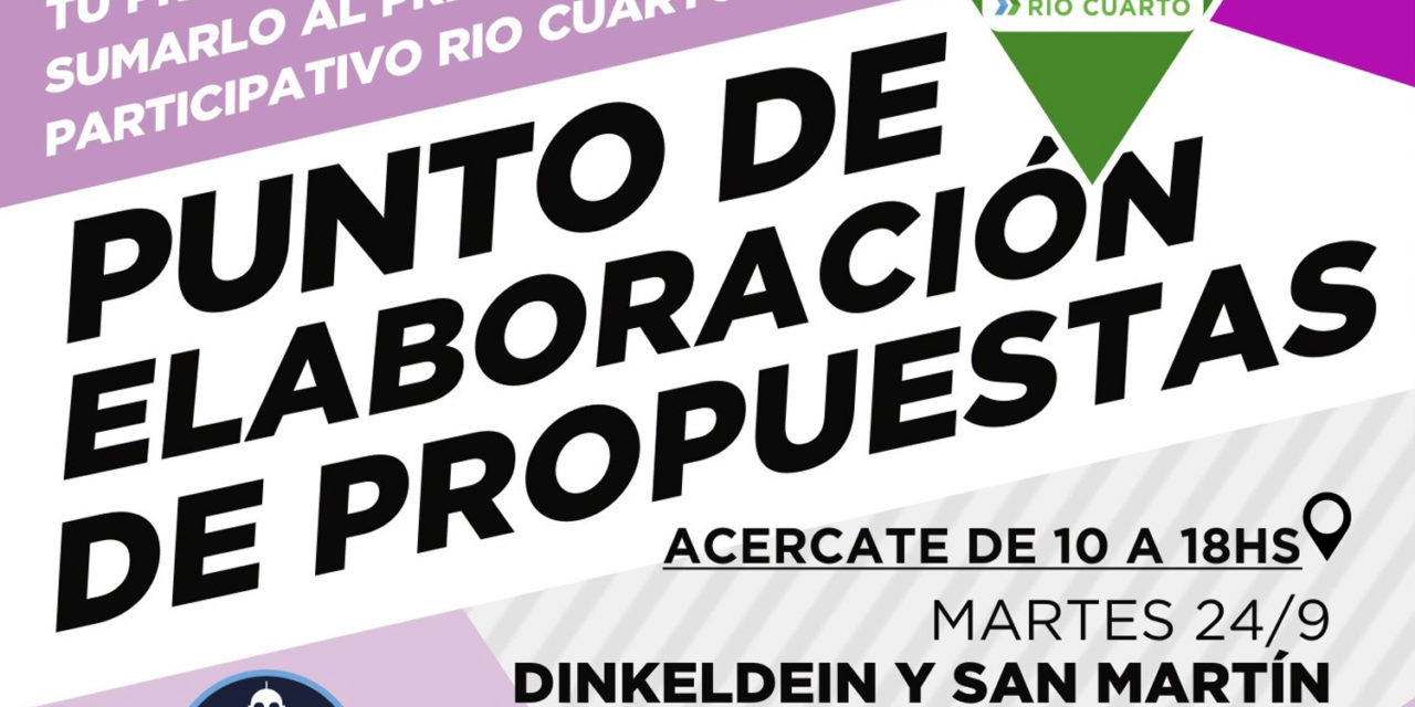 #PP2020: Puntos de Elaboración de Propuestas en el Sector Oeste