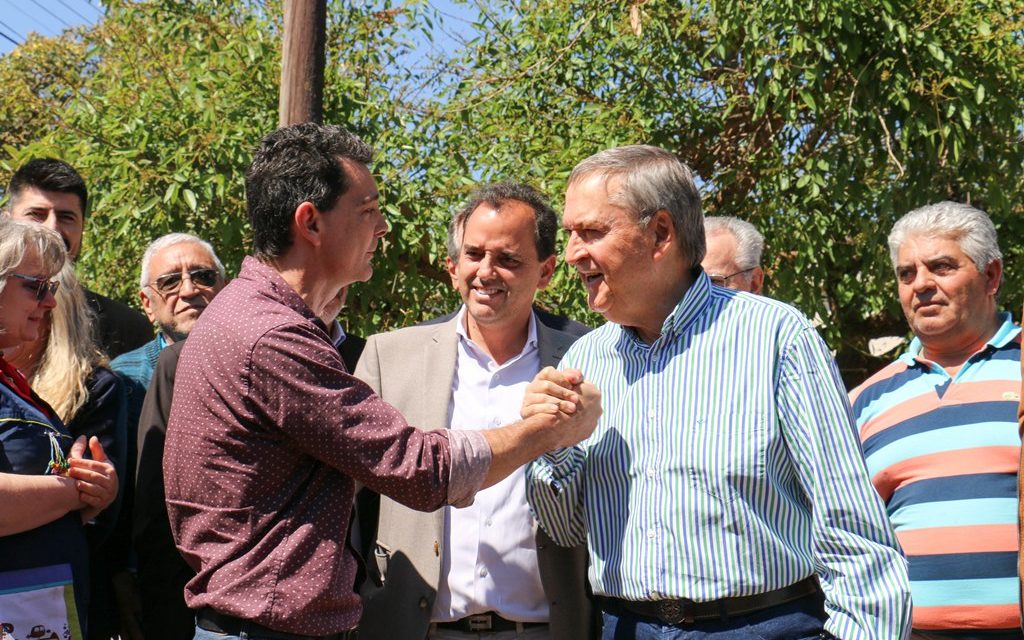Schiaretti recorrió la obra de desagües pluviales en Río Cuarto