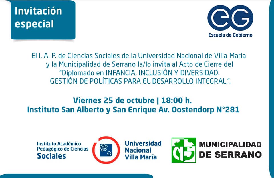 Finaliza el Diplomado en Infancia, Inclusión y Diversidad en Serrano