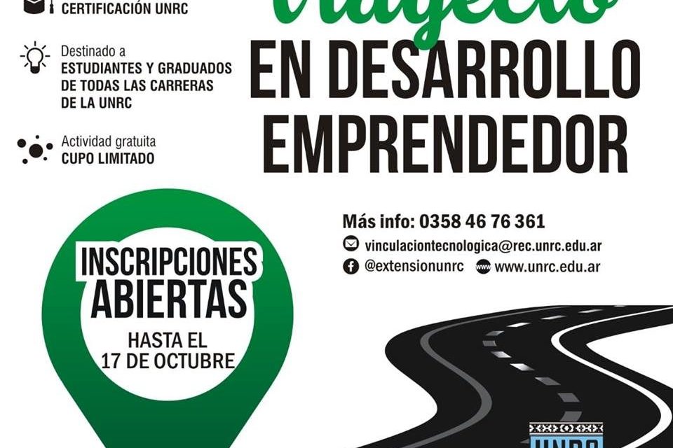 El viernes 18 empieza el Trayecto en desarrollo emprendedor
