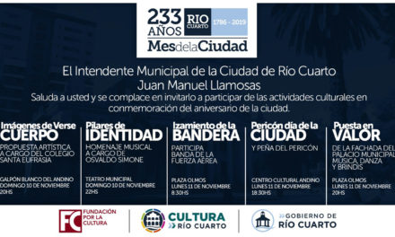 Actividades por el 233° Aniversario de Rio Cuarto
