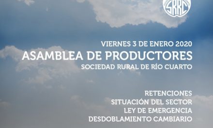 Asamblea de productores en la Sociedad Rural de Río Cuarto