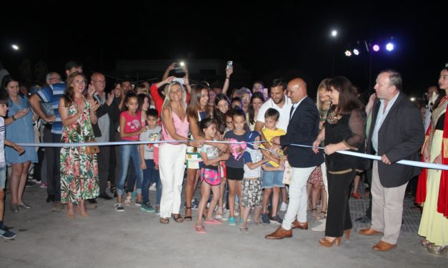 Se inauguró en Berrotarán la renovada plaza Saturnina