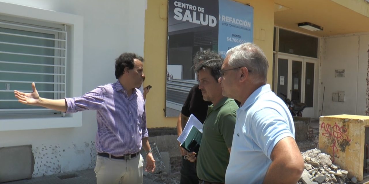 Llamosas recorrió la obra de puesta en valor del Centro de Salud