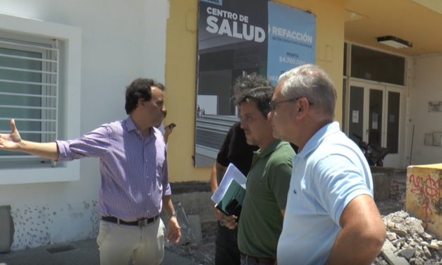 Llamosas recorrió la obra de puesta en valor del Centro de Salud
