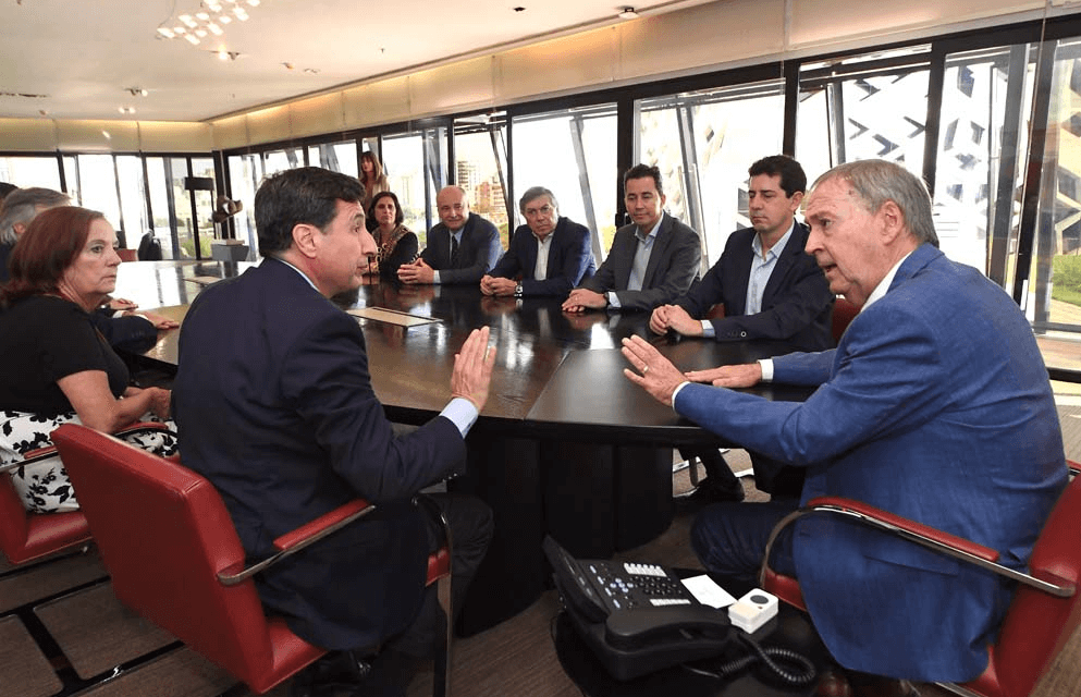 Schiaretti recibió a los ministros Eduardo de Pedro y Daniel Arroyo