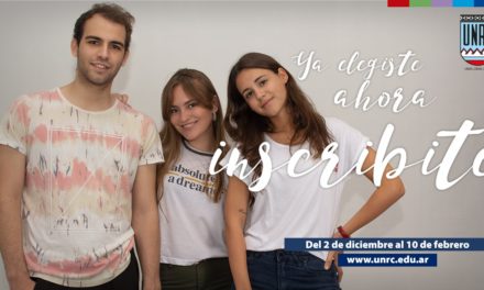 Continúan las inscripciones para ingresantes a la UNRC