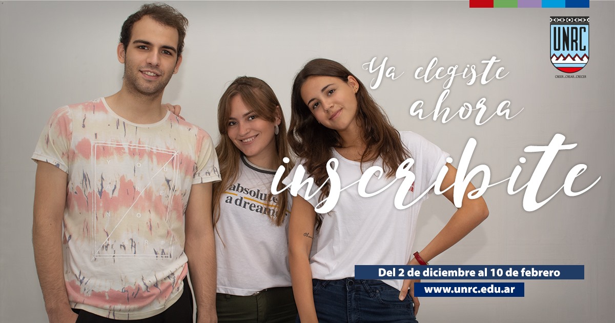 Continúan las inscripciones para ingresantes a la UNRC