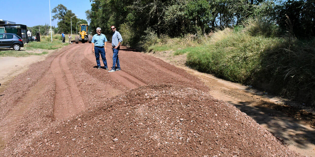 Rio Cuarto y Las Higueras intervinieron un tramo de la calle Muñiz