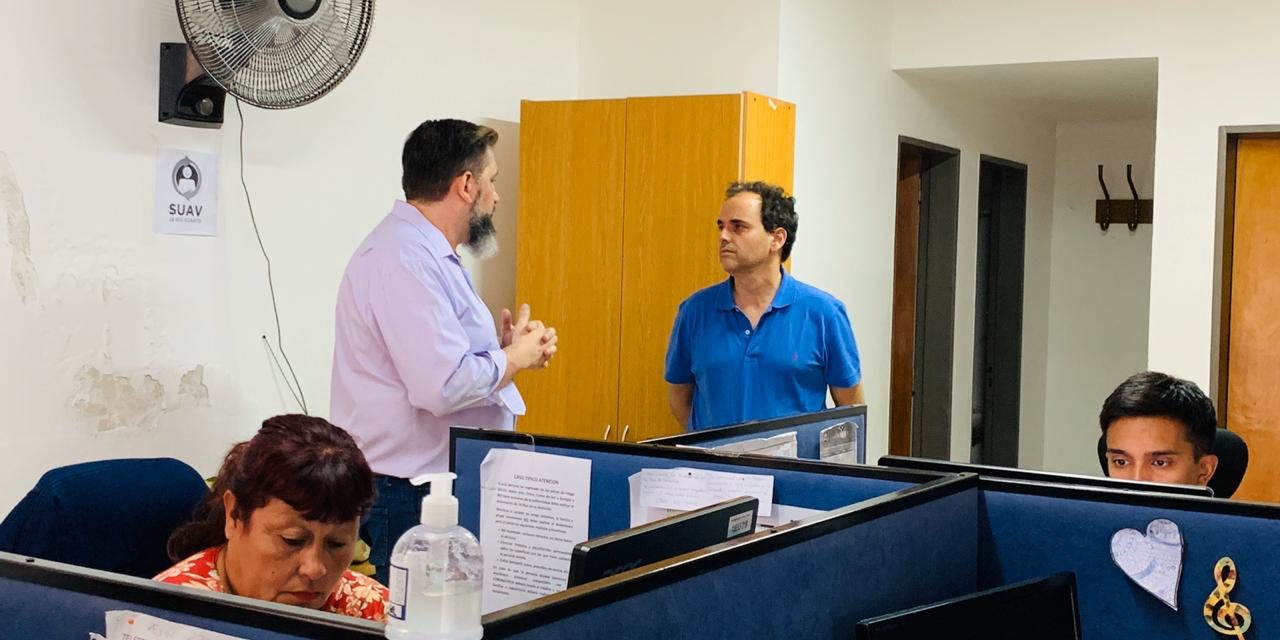 Llamosas supervisó las tareas en el 0800