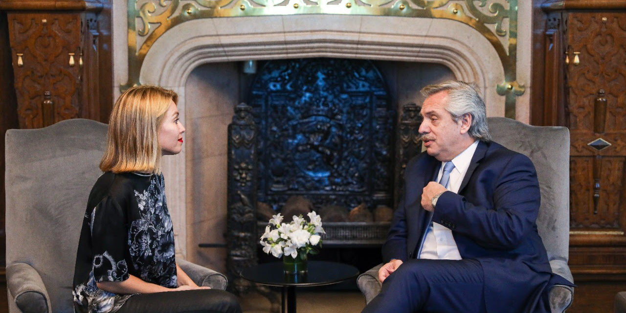 Gabriela Estévez se reunió con Alberto Fernández