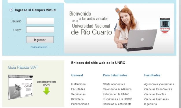 El Campus Virtual de la UNRC llegó a los 7 millones de accesos