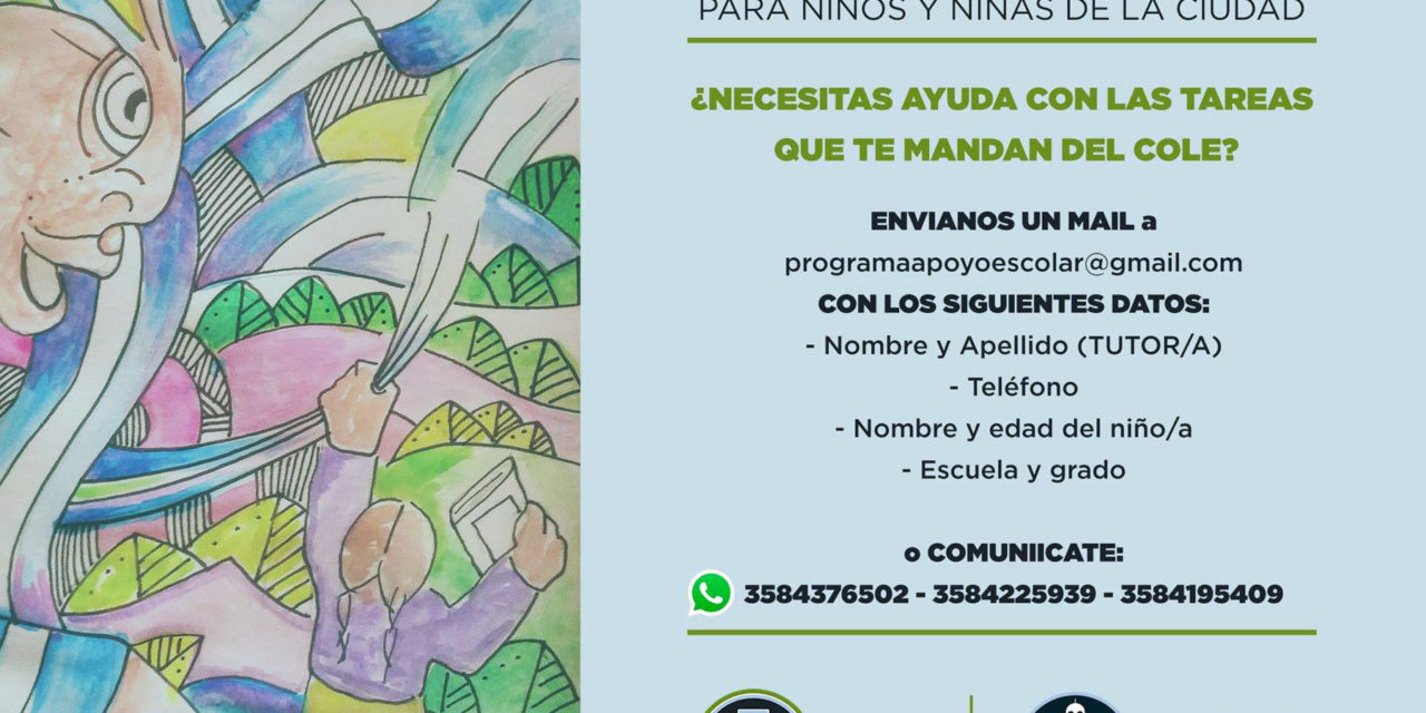 Se puso en marcha el programa de Apoyo Escolar en Río Cuarto