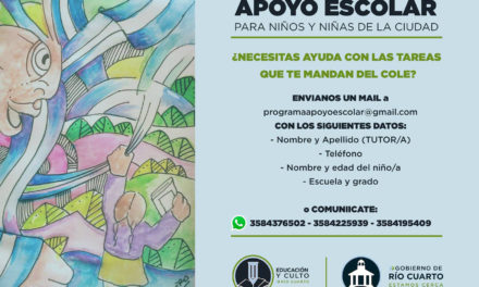 Se puso en marcha el programa de Apoyo Escolar en Río Cuarto