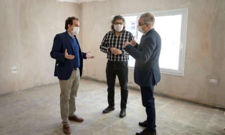 Llamosas recorrió las obras en el Centro de Salud