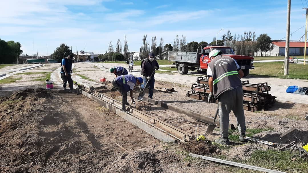 Gigena: se reanudó la obra que unirá el centro con barrio Bella Vista