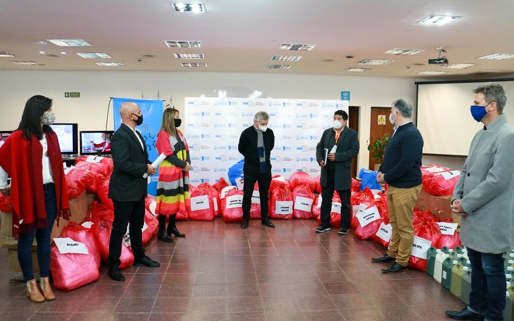 El COE Regional de Río Cuarto recibió elementos de protección personal