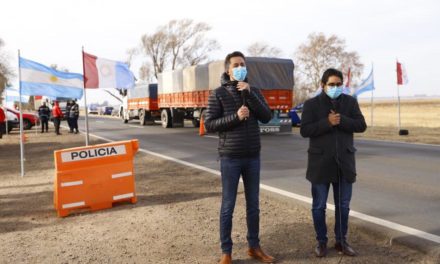 Calvo supervisó el puesto sanitario ubicado en Arias