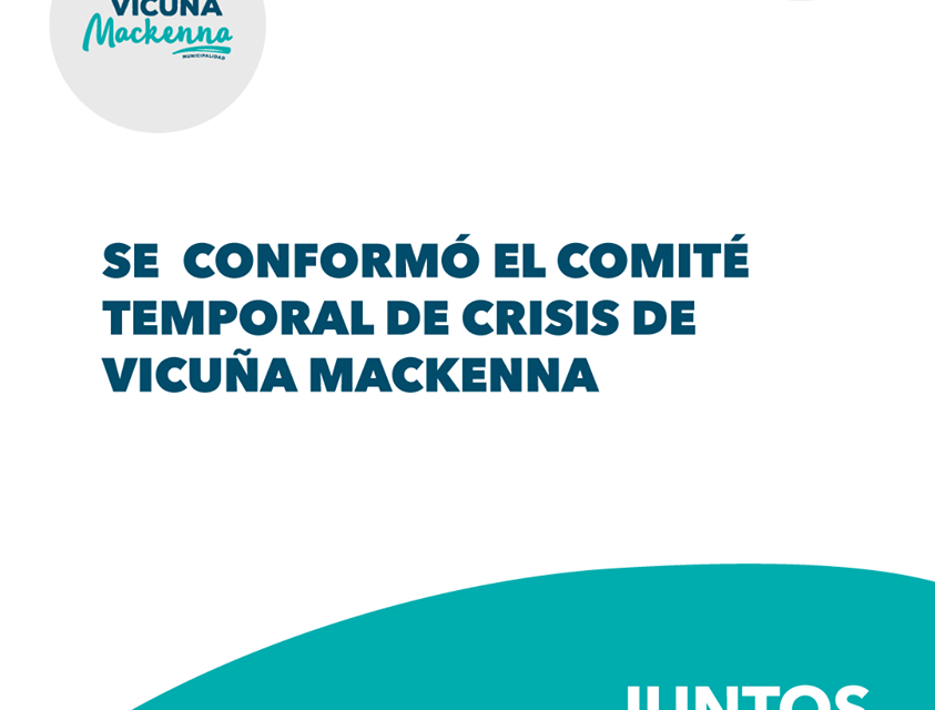 Se conformó el Comité temporal de crisis de Vicuña Mackenna
